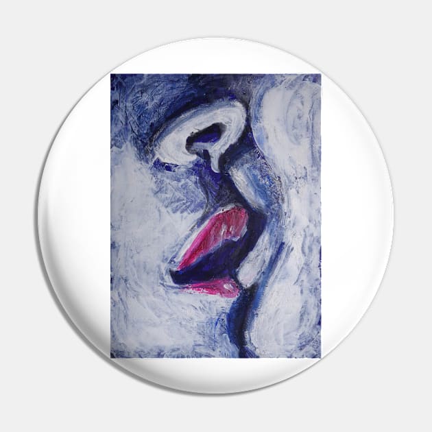 Lovers - Kiss In Midnight Blue Pin by CarmenT