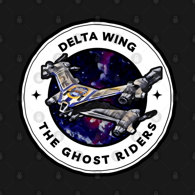 Delta Wing - The Ghost Riders - Starfury - Black - Sci-Fi - B5 by Fenay-Designs