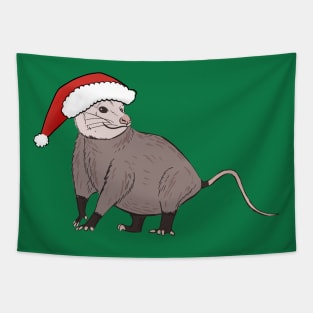 Happy Christmas Possum Tapestry