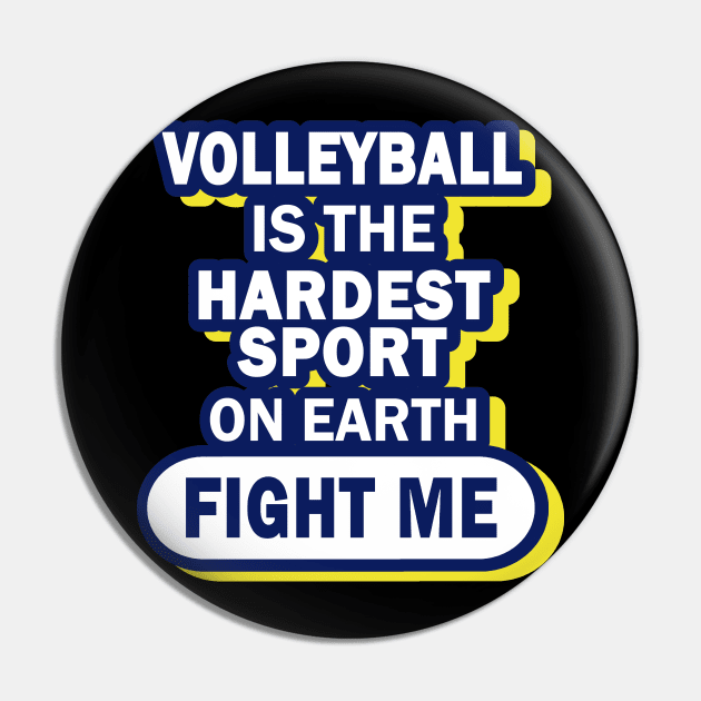 Volleyball Men's Beach Volleyball Pin by FindYourFavouriteDesign