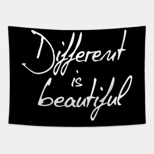 Different Is Beautiful Inspiring Gift Tapestry