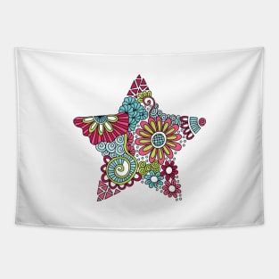 Bright Star Doodle Tapestry