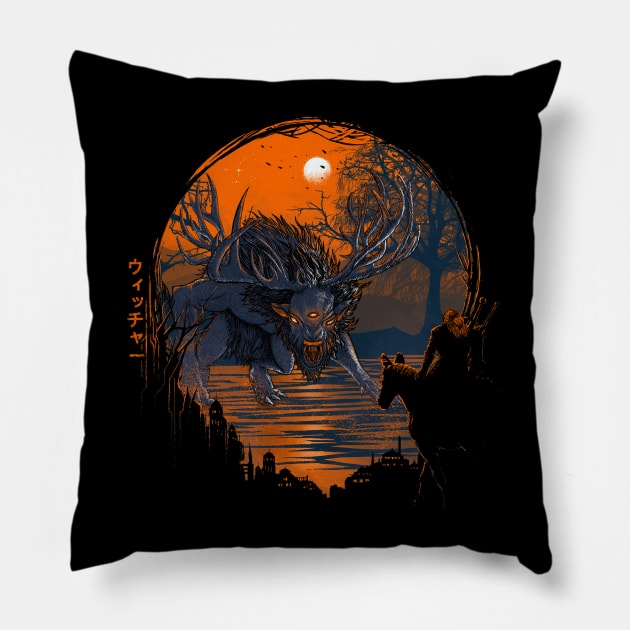 The Hunt Pillow by Ionfox