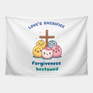 Good Friday RIP Jesus love's sacrifice forgiveness bestowed Tapestry