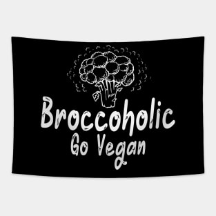 Broccoholic Go Vegan Tapestry