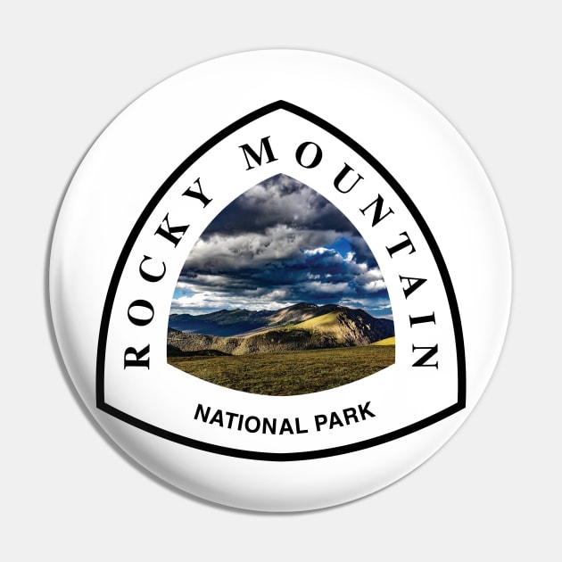 Rocky Mountain National Park shield Pin by nylebuss