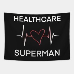 Heartbeat of a Healthcare Superhero Tapestry