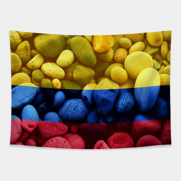 Flag of Columbia – Bed of Rocks Tapestry by DrPen