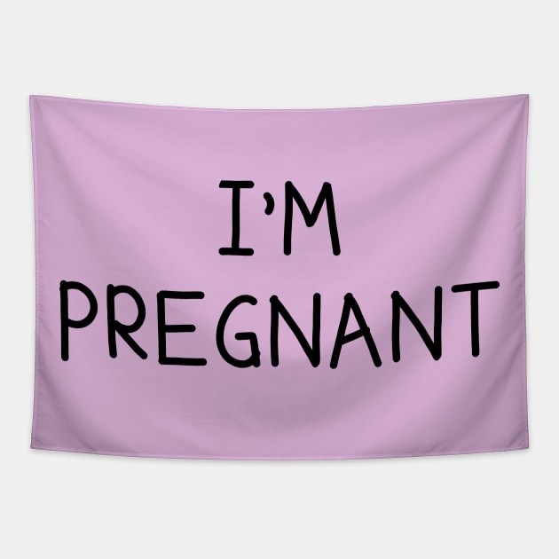 I'm Pregnant Couple's Shirt Tapestry by GorsskyVlogs