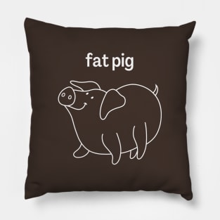 T-Shirt Design Animals Pig Pillow