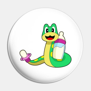 Snake Baby bottle Pacifier Pin