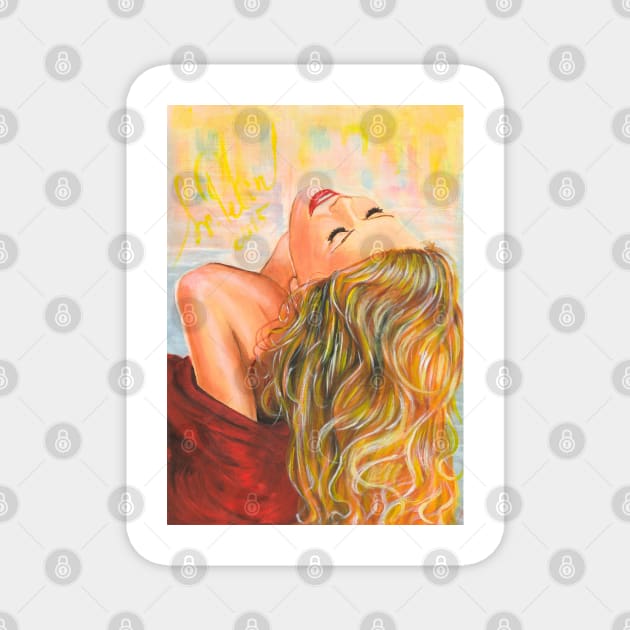 Claudia Schiffer Magnet by Svetlana Pelin