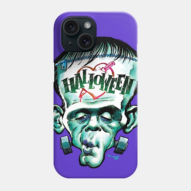 Frankenween Phone Case by alexgallego