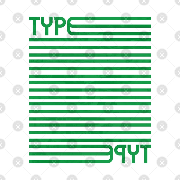 Type Stripes (Green) by John Uttley