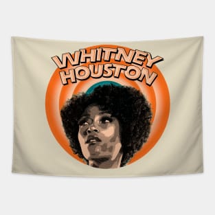 Whitney Houston // Vintage Cartoon Style Tapestry