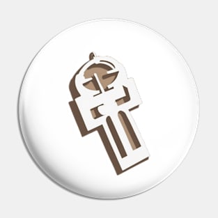 Elegant Spartan Helmet Pendant Design No. 486 Pin