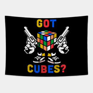 Got cubes ? Rubiks cube gift idea / speed cube Tapestry