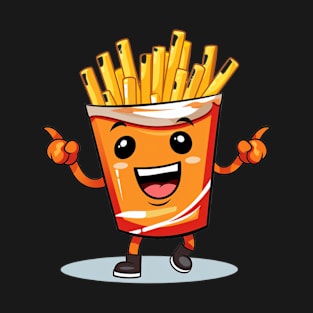 kawaii french fries T-Shirt cute ,potatofood T-Shirt