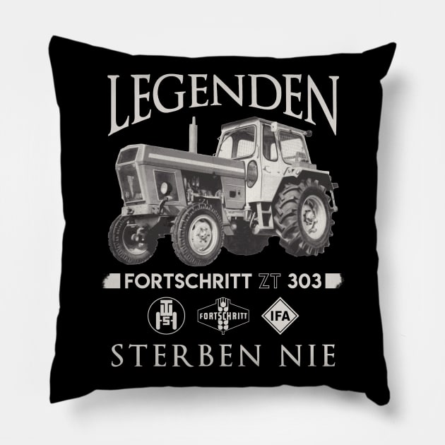 Fortschritt ZT 303 tractor legend Pillow by Beltschazar