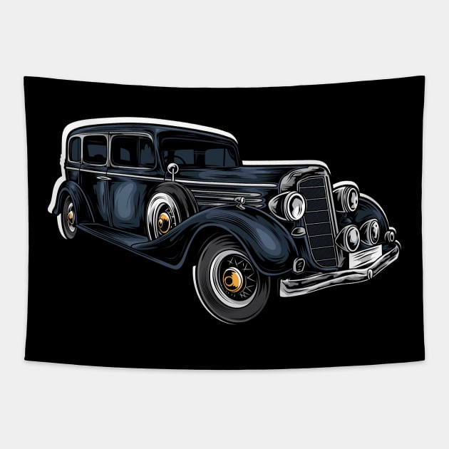 Classic Car Tapestry by TambuStore