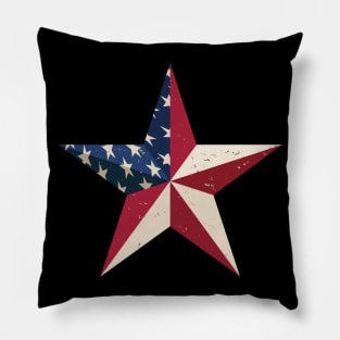 American Patriot Barn Star Pillow