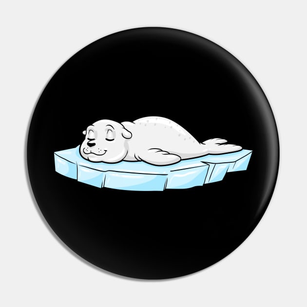 Seal on Ice Floe Pin by Markus Schnabel