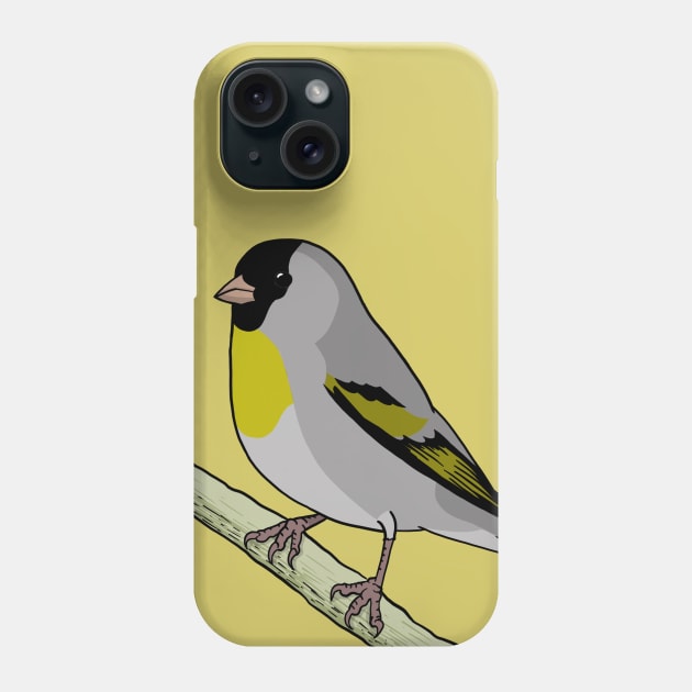 Spinus lawrencei Phone Case by Feathered Focus