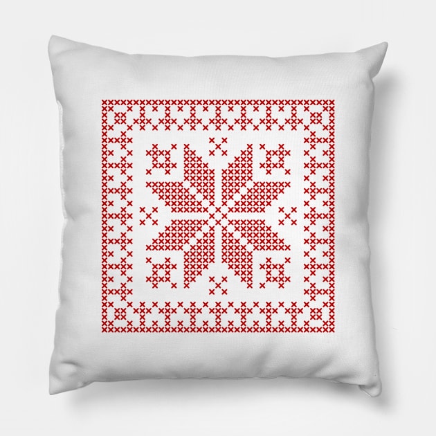 WINTER STAR 02 Pillow by Slanapotam