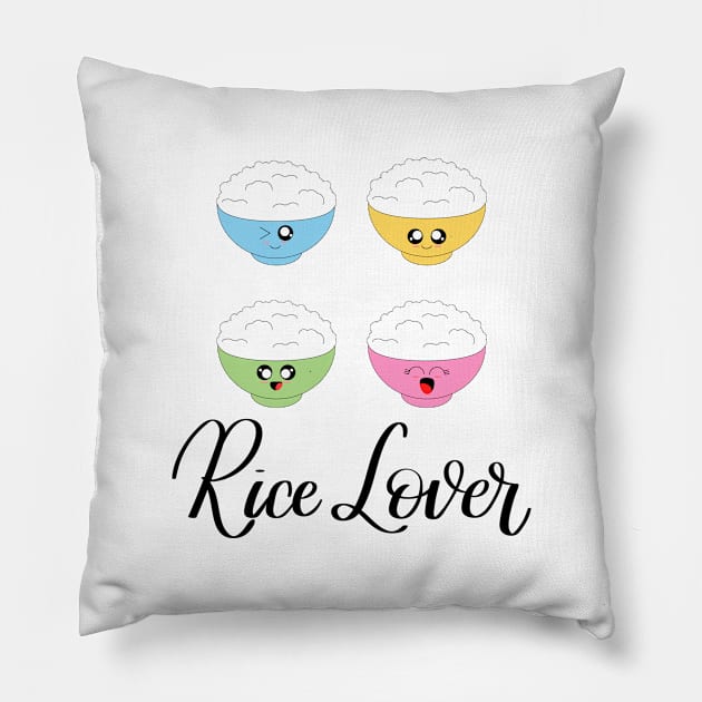Rice Lover Pillow by Kelly Gigi