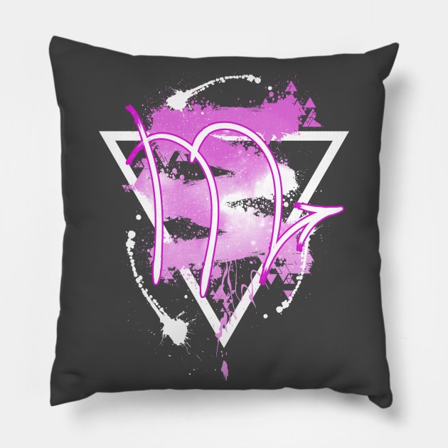 Scorpius - Pink Sky Pillow by Scailaret