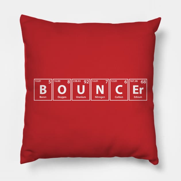 Bouncer (B-O-U-N-C-Er) Periodic Elements Spelling Pillow by cerebrands