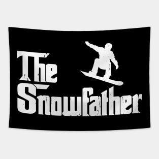 The Snowfather Funny Snowboarding Freestyle Snowboard Lover Tapestry