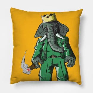 King of the Elephants Pillow