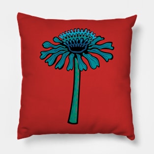 Blue Flower Indigenous WAWEZHI CANADA Pillow