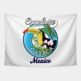 explore Oaxaca mexico travel logo Tapestry