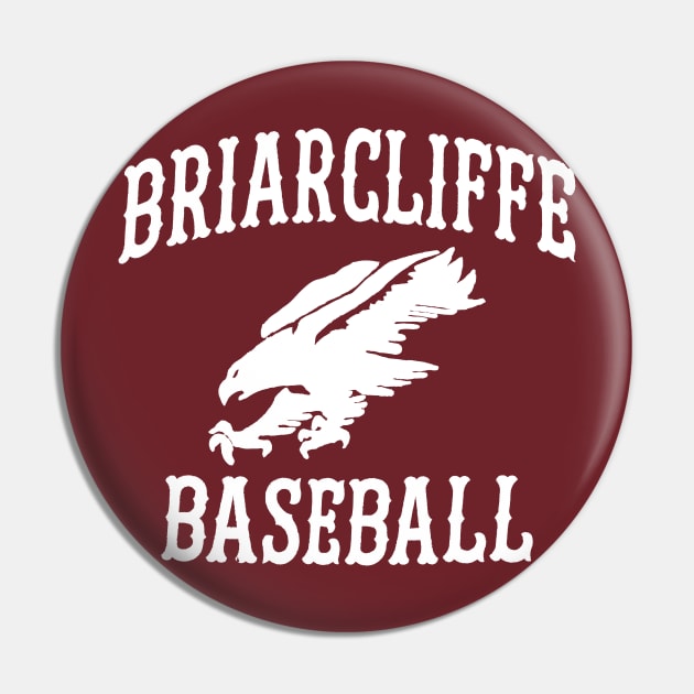 Briarcliffe Baseball White Pin by TBM Christopher