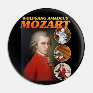 MOZART RAP TEE Wolfgang Amadeus Mozart Cool Vintage Retro 90's Graphic Band T-Shirt Pin