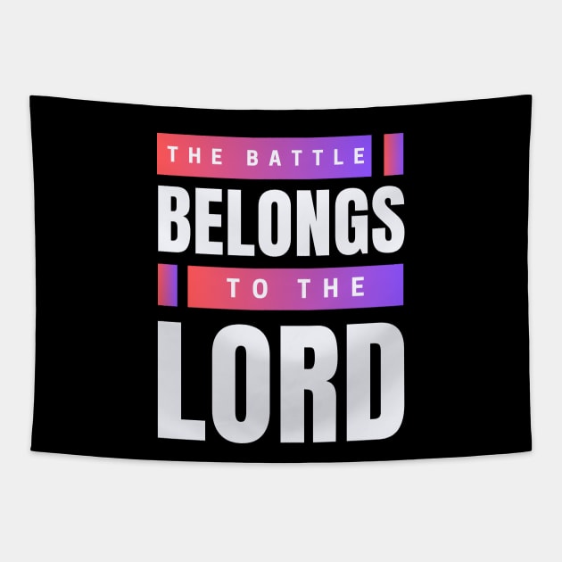 The Battle Belongs To The Lord | Christian Tapestry by All Things Gospel