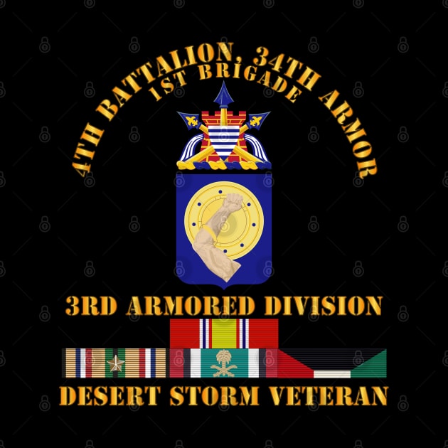 4th Bn, 34th Armor - 3rd Armored Div - Desert Storm Veteran by twix123844