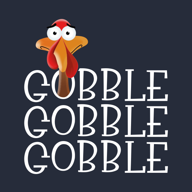 Gobble Gobble Gobble Thanksgiving Turkey by cottoncanvas