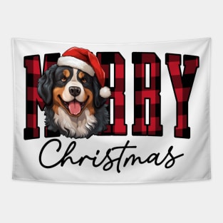 Christmas Bernese mountain dog Tapestry