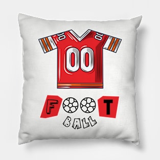 Red Football Shirt Pillow