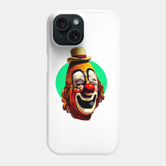 Old circus traditional clown Phone Case by Marccelus