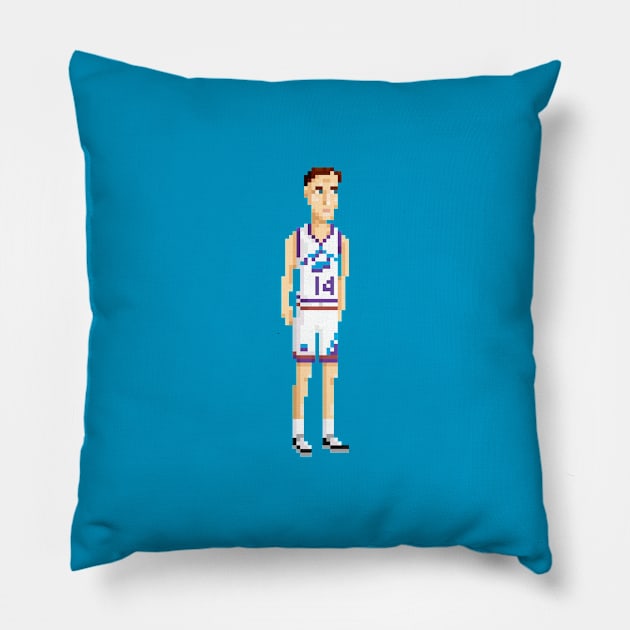 Jeff Hornacek Pillow by PixelFaces