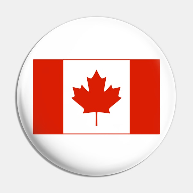 Canada flag Pin by Cute Tees Kawaii