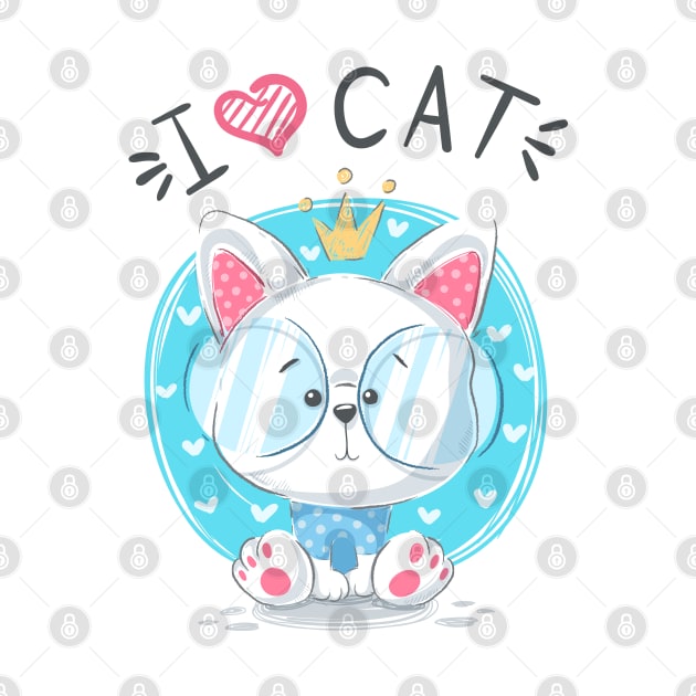 I love cat by Mako Design 