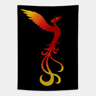 Fiery Phoenix Tapestry