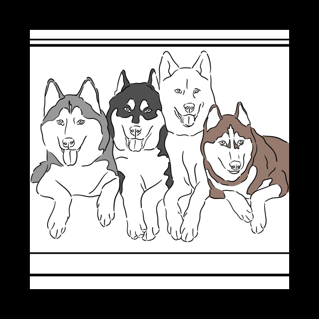 Huskies by ImaginativeWild