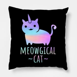 'Meowgical Caticorn' Fantastic Cats Unicorn Gift Pillow