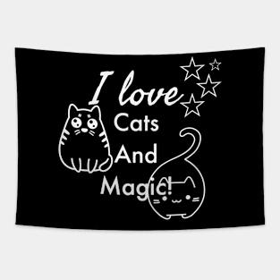 I love cats and magic. Tapestry